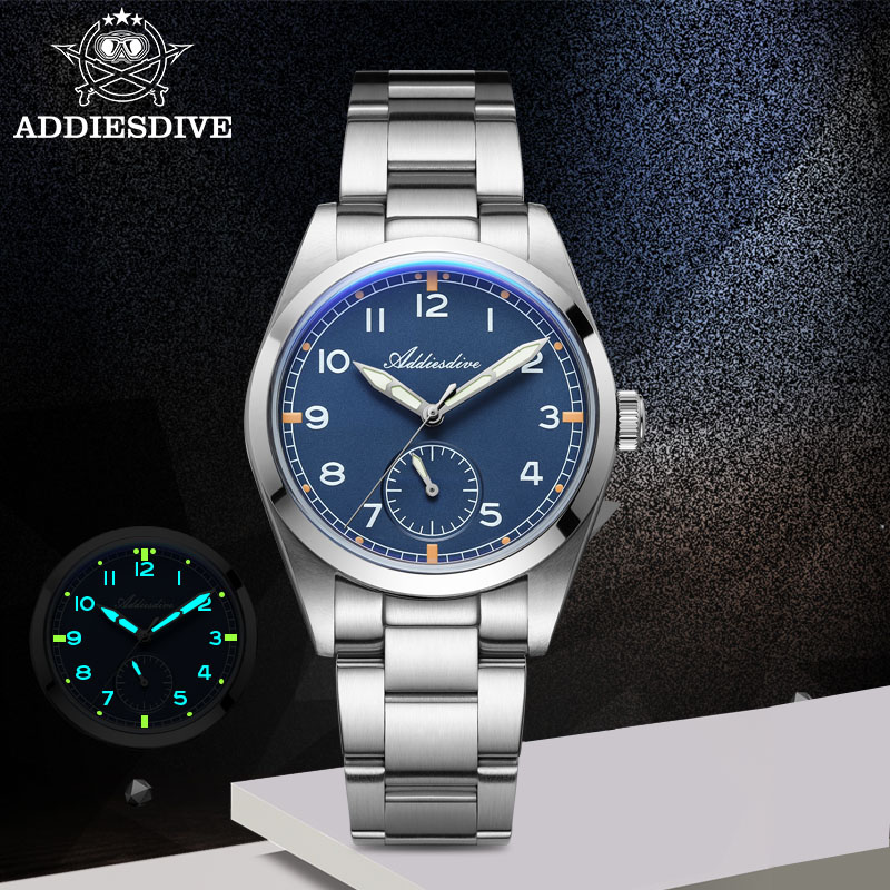 Stainless Bracelet Diver - ADDIESDIVE 36 мм мужские кварцевые часы,
