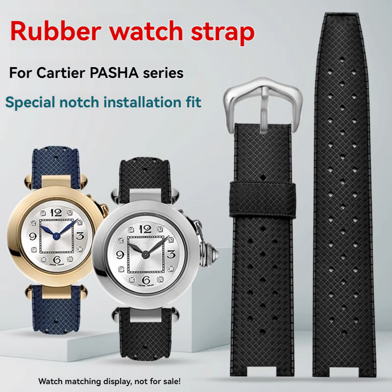 Cartier Watch Tank - Резиновый мужской ремешок для часов Cartier