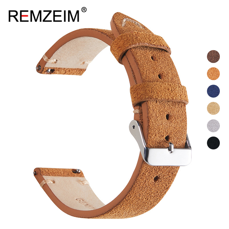 Suede Strap Watch - Винтажный мягкий ремешок для часов ручной