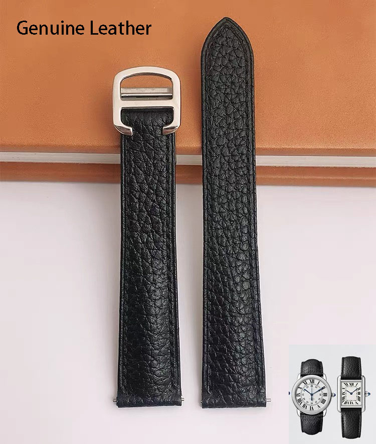 Cartier Watch Tank - Ремешок из натуральной кожи подходит для