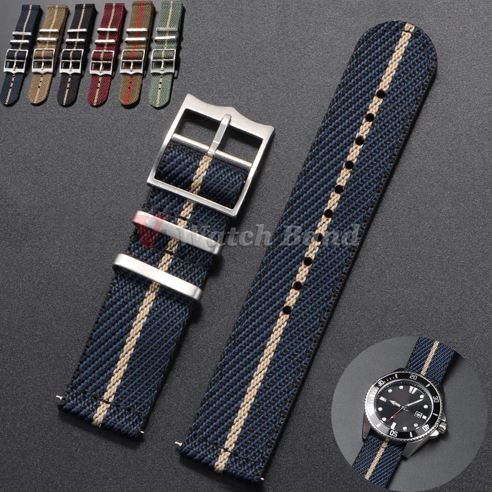 Nato Strap Nylon - Нейлоновый ремешок 20 22 мм для