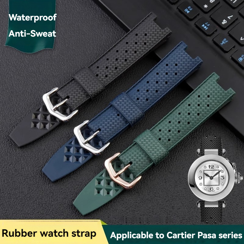 Резиновый мужской ремешок для  – обзор и цена Cartier Watch Tank