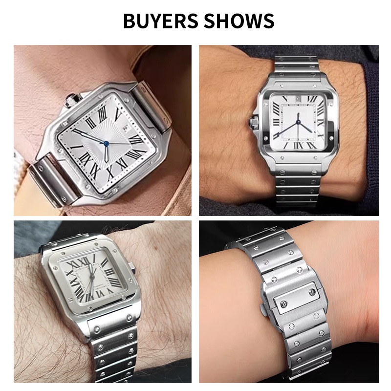 23-мм высококачественный ремеш – обзор и цена Cartier Watch Tank