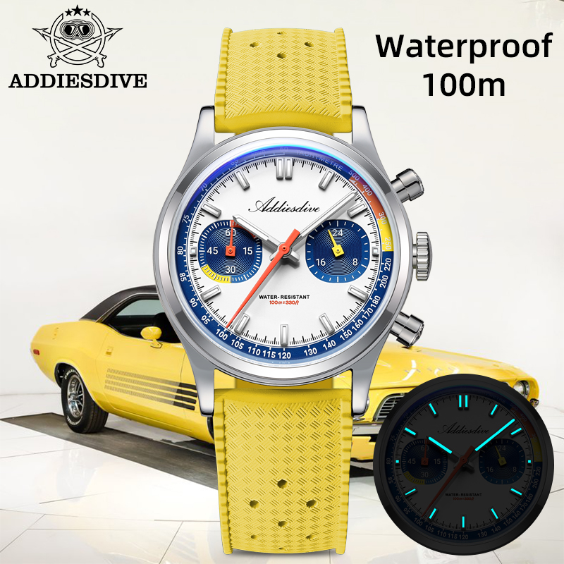 ADDIESDIVE модные мужские квар – обзор и цена Rubber Strap Diver