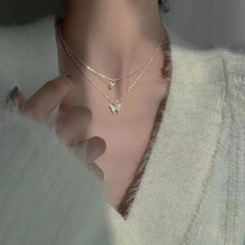 Новое блестящее ожерелье с баб – обзор и цена Butterfly Clasp Deployant